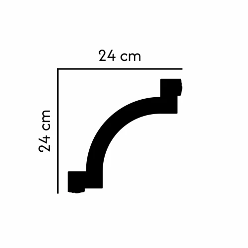 narożnik do sztukaterii N-201 profil