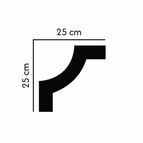narożnik do sztukaterii N-203 profil