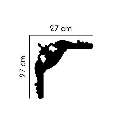 Narożnik do listwy ściennej N-305 profil