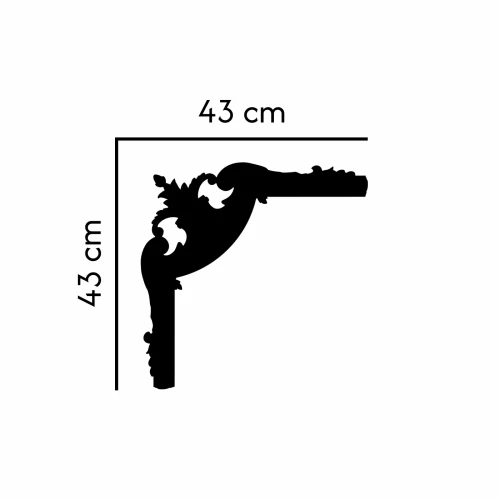 Narożnik do listwy ściennej N-306 profil
