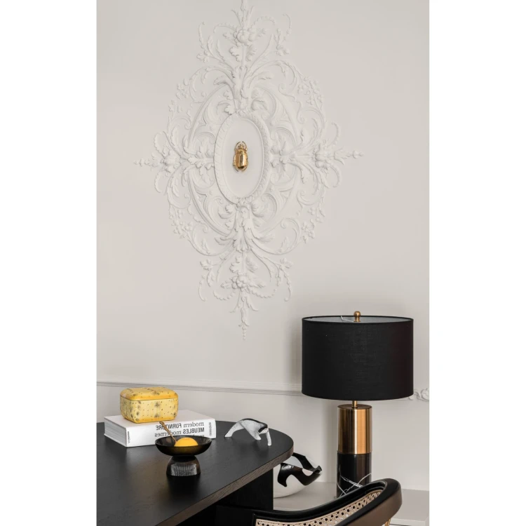 rozeta sufitowa gipsowa R-338 aranżacja