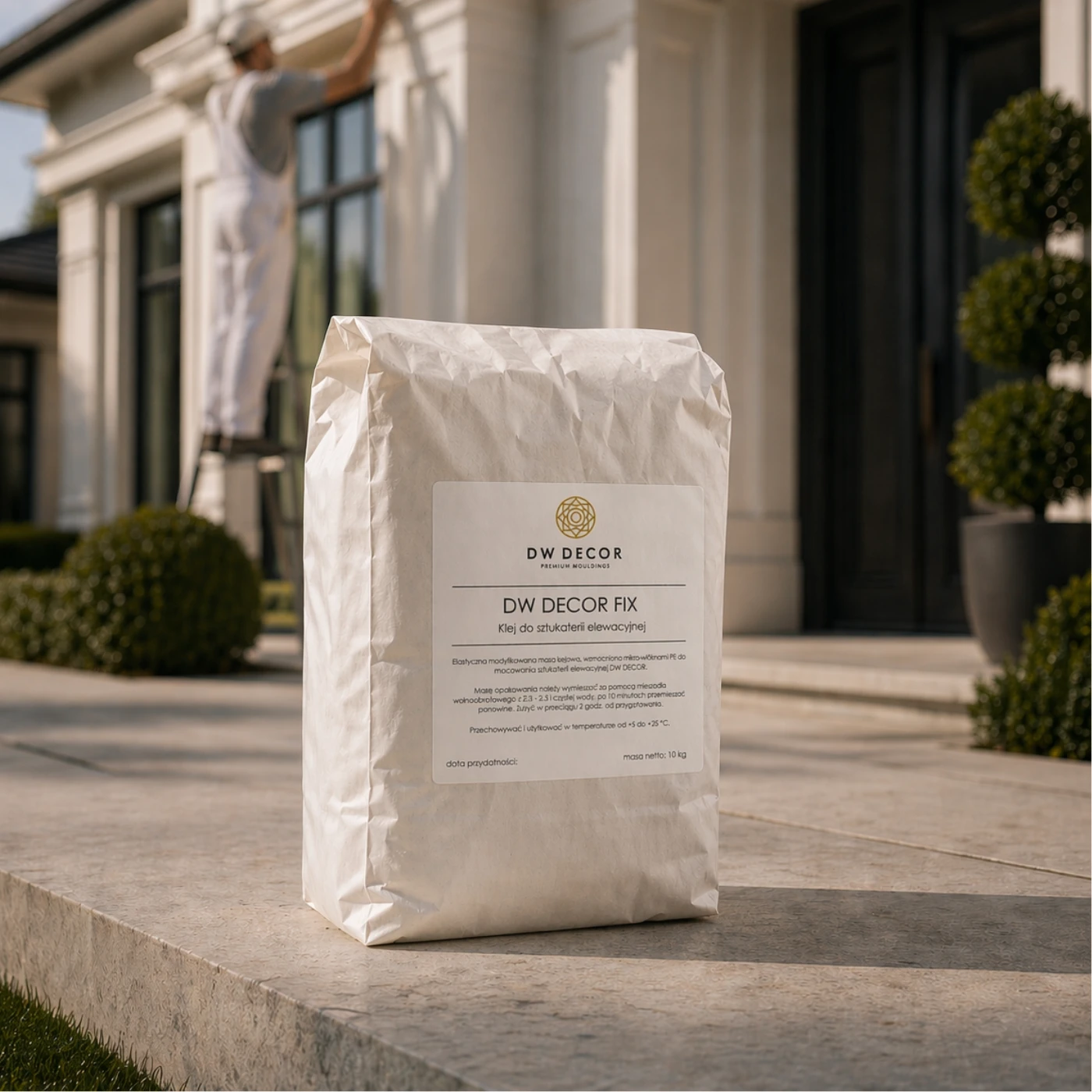 Klej do montażu sztukaterii elewacyjnej DW decor FIX